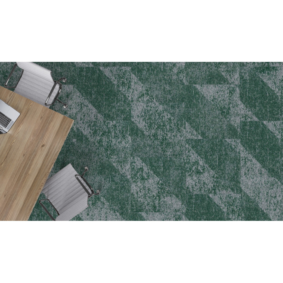 Mohawk - Shape Theory - Corresponding Angle - 24 in. x 24 in. - Commercial Carpet Tile - Integral Ivy Room Scene