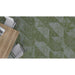Mohawk - Shape Theory - Corresponding Angle - 24 in. x 24 in. - Commercial Carpet Tile - Parabola Peridot Room Scene