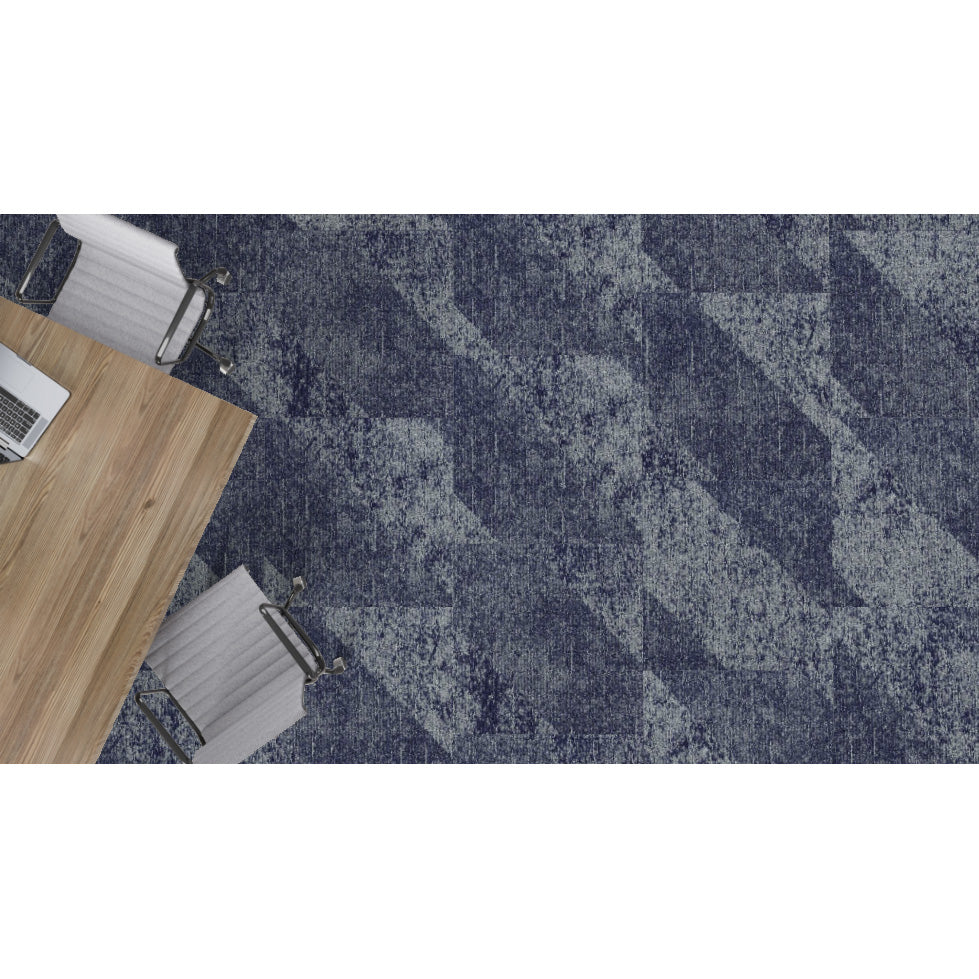 Mohawk - Shape Theory - Corresponding Angle - 24 in. x 24 in. - Commercial Carpet Tile - Polygon Purple Room Scene