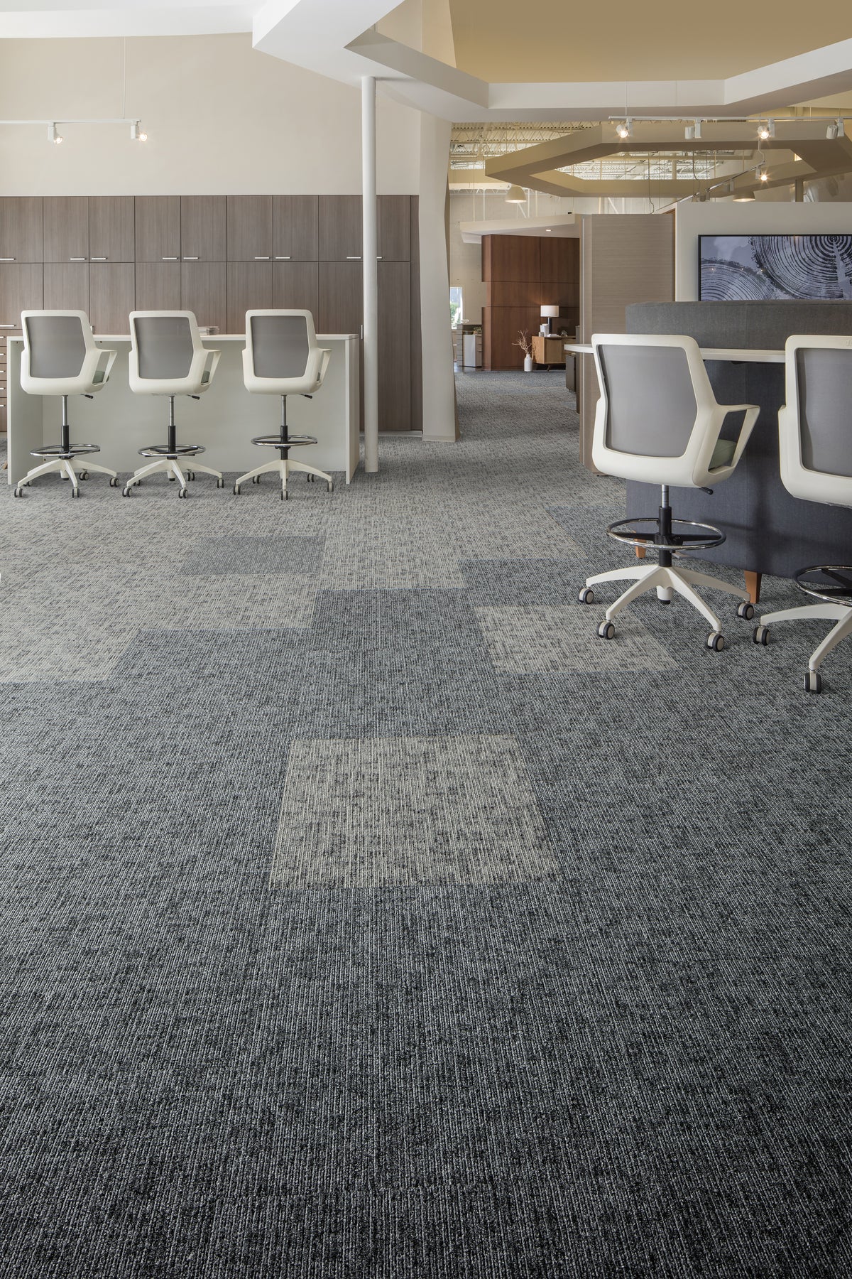 Mohawk Group - Sketch Effect - Shaded Lines - Carpet Tile - Room  Scene