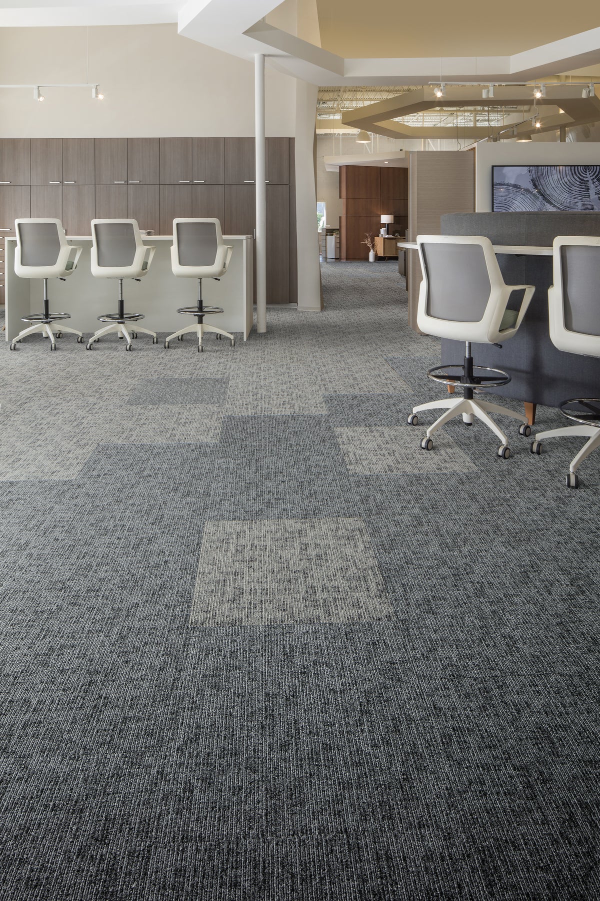 Mohawk Group - Sketch Effect - Shaded Lines - Carpet Tile - Room