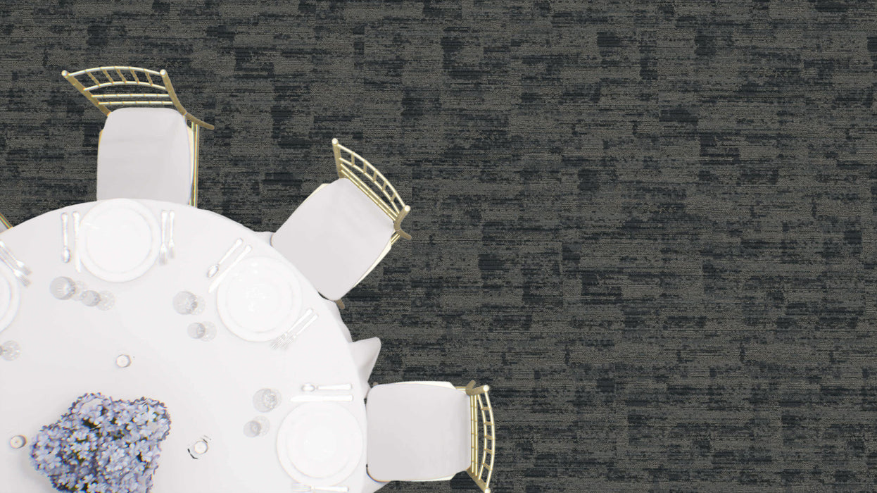 Mohawk - Spatial Build - Dynamic Flow GT383 Commercial Carpet Tile - 939 Aggregate Grey Installed