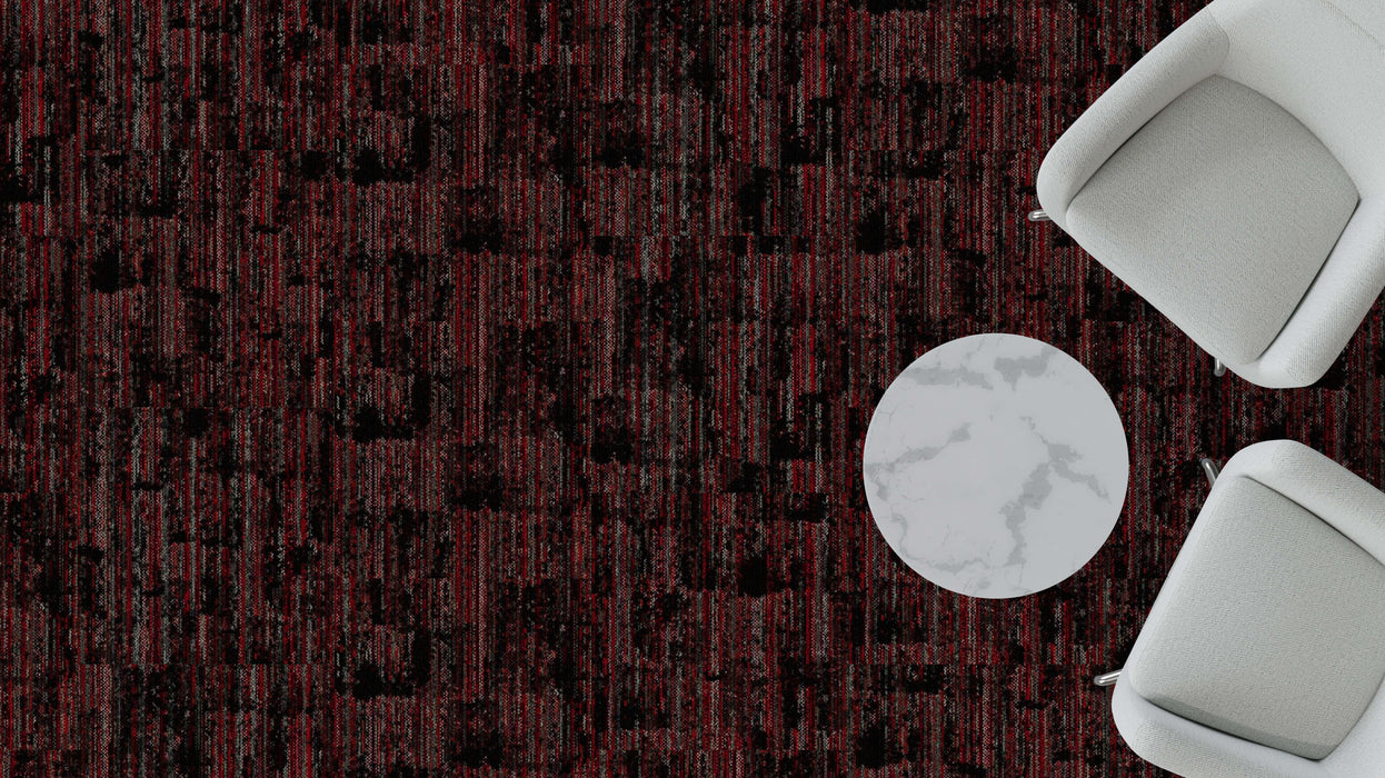 Mohawk - Spatial Build - Dynamic Flow GT383 Commercial Carpet Tile - 983 Impact Zone Installed