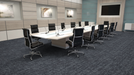 Mohawk - Substratum - Natural Networks - 24 in. x 24 in. - Commercial Carpet Tile - Peppercorn Installe