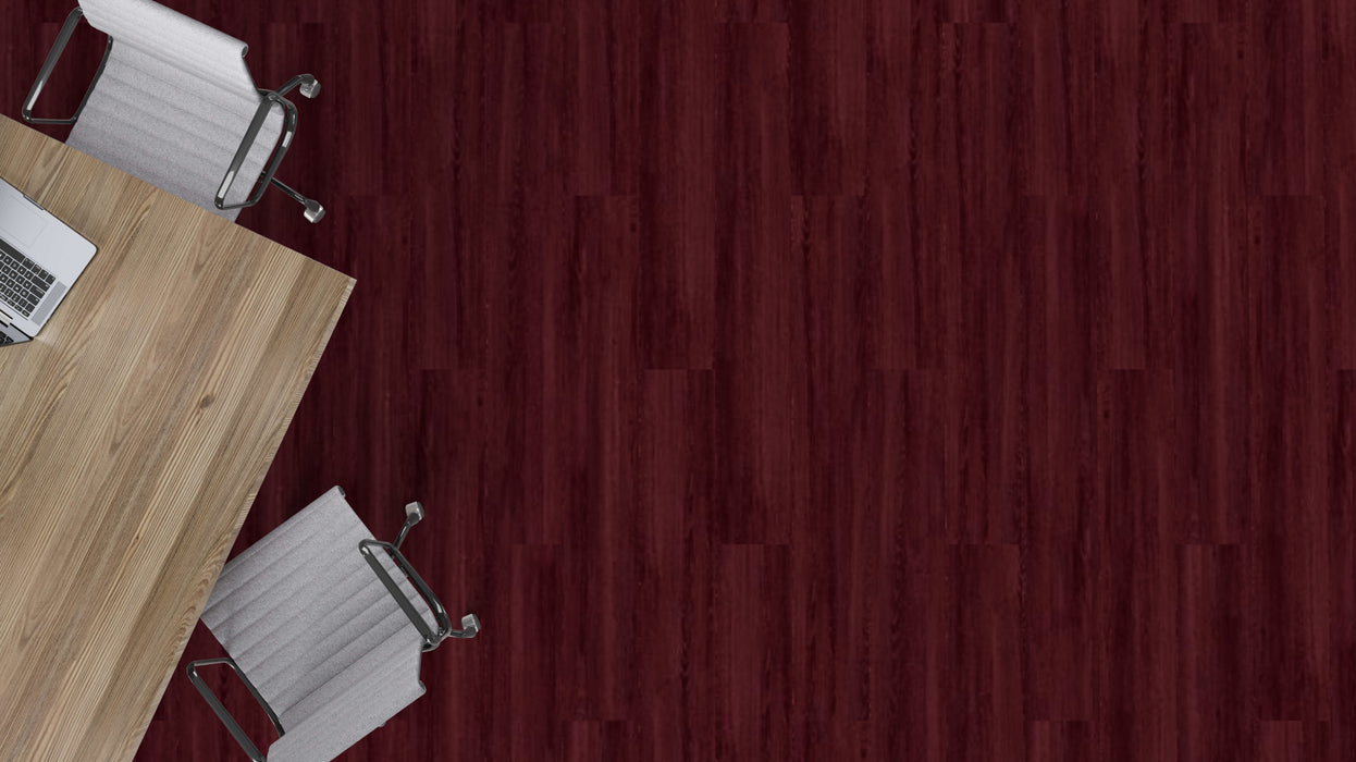 Mohawk - Tinted Timber - Deep Tint C2136 - Luxury Vinyl Tile - Charred Cherry Room Scene