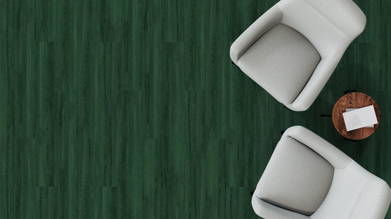 Mohawk - Tinted Timber - Deep Tint C2136 - Luxury Vinyl Tile - Deep Evergreen Room Scene