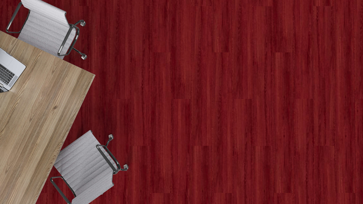 Mohawk - Tinted Timber - Deep Tint C2136 - Luxury Vinyl Tile - Red Flare Room Scene