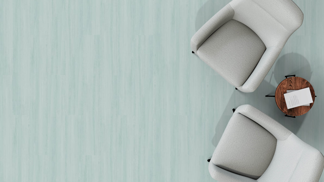 Mohawk - Tinted Timber - Deep Tint C2136 - Luxury Vinyl Tile - Seafoam Haze Room Scene