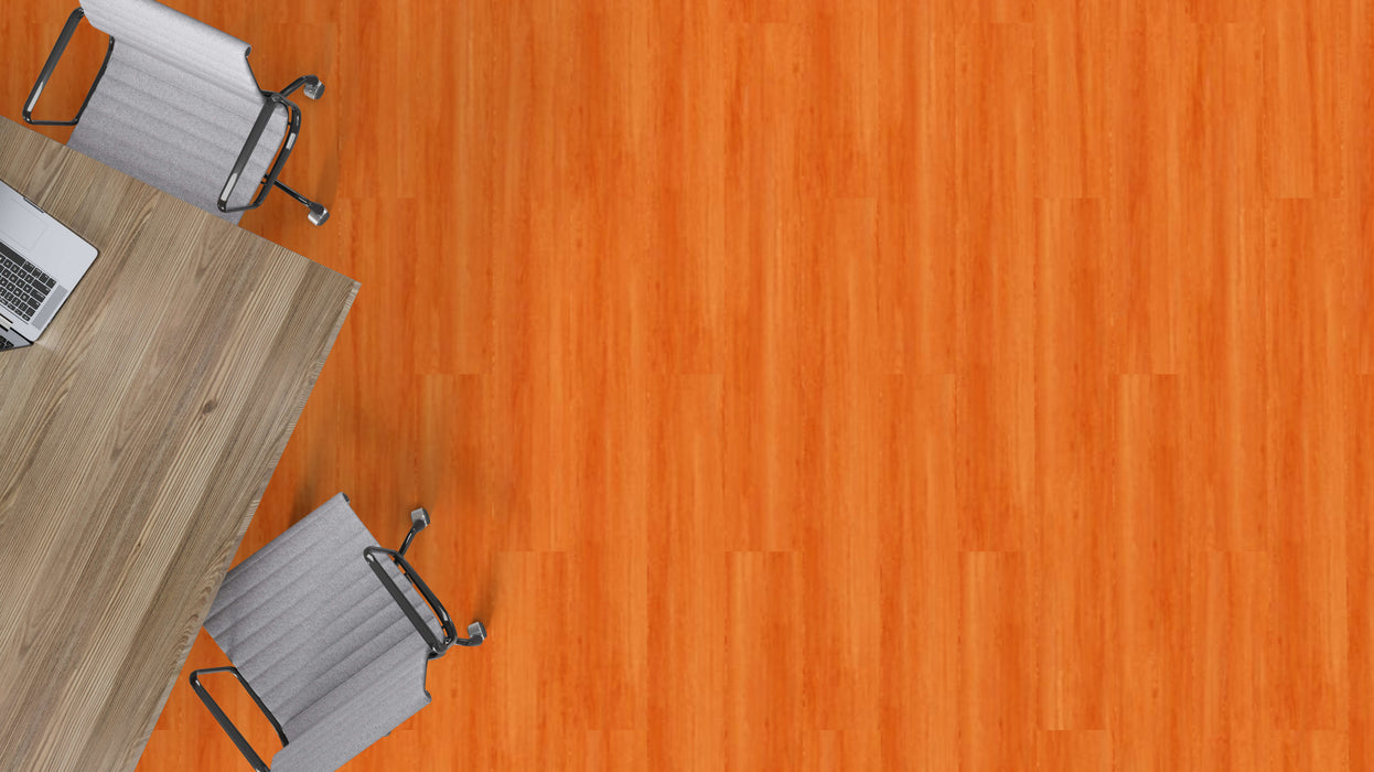 Mohawk - Tinted Timber - Deep Tint C2136 - Luxury Vinyl Tile - Tangerine Beam Room Scene