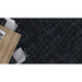 Mohawk Group - Tuff Stride - Line Of Motion GT369 - 24 in. x 24 in. - Commercial Carpet Tile - Forge Gray Installed