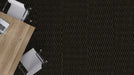 Mohawk Group - Tuff Stuff II - Step In Style II GT312 - Commercial Carpet Tile - Obsidian Installed