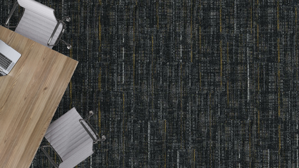 Mohawk - Wild Horizons - 12 in. x 36 in. - Commercial Carpet Tile - Goldenrod Installed