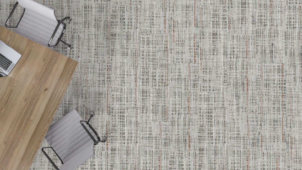 Mohawk - Wild Horizons - 12 in. x 36 in. - Commercial Carpet Tile - Trumpet Honeysuckle Installed