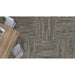 Mohawk Group - Celebrated Heritage II - Woven Traditions GT367 - 12 in. x 36 in. - Commercial Carpet Tile - Bitter Cherry Installed