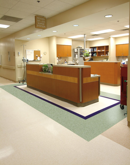 Armstrong Commercial - Standard Excelon Imperial Texture - Vinyl Composition Tile (VCT) - Brushed Sand Installed