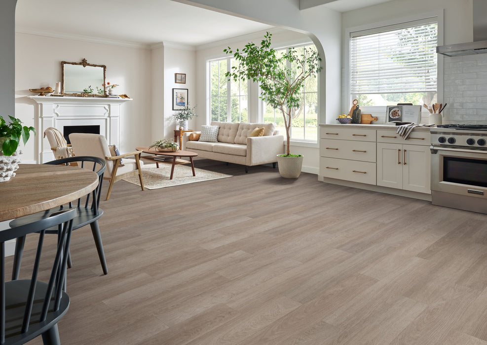 Armstrong Commercial - American Personality Pro - 6.5 in. x 48 in. - Luxury Vinyl Tile - Pembroke Oak Natural Installed