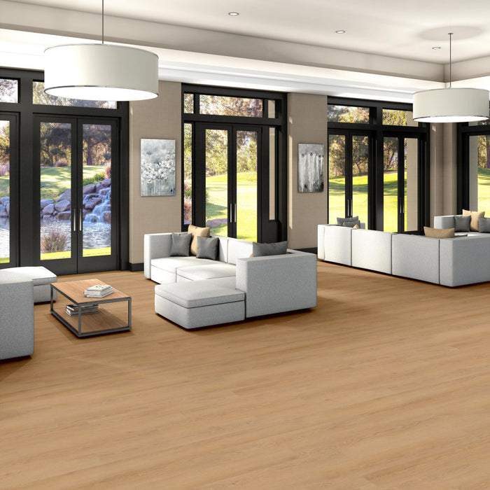Philadelphia Commercial - Willow Oak 30 - Luxury Vinyl Plank - Golden Oak Room Scene