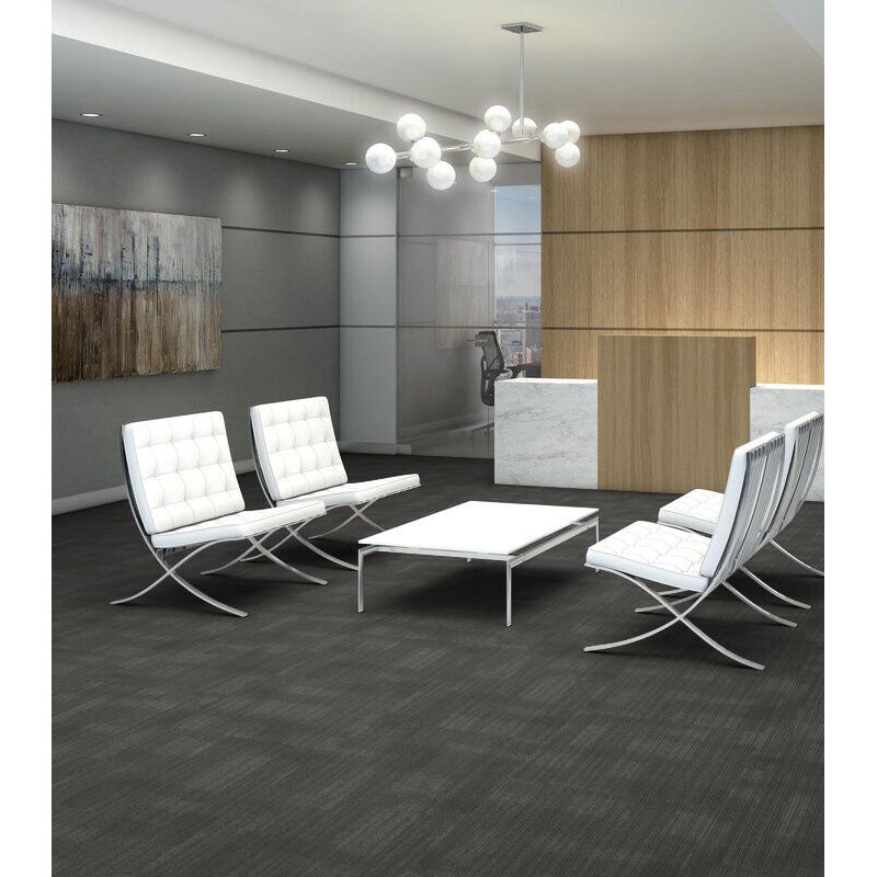 Philadelphia Commercial - Visible Mending Collection - Mask - Carpet Tile - Feathered Office Install