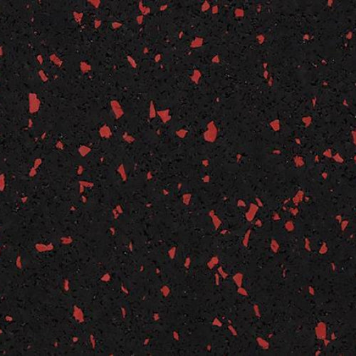 QT Rubber Fitness Flooring - 23 in. x 23 in. Interlocking Tile - Black Hole Sun