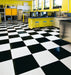 Armstrong Commercial - Premium Excelon Feature Tile and Strip - 12 in. x 12 in. Vinyl Composition Tile - Black I Installed