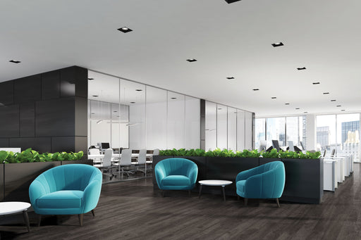 Armstrong Commercial - Parallel USA 12 - 6 in. x 48 in. - Luxury Vinyl Tile - Glen Brook Oak Evening Shadow Installed