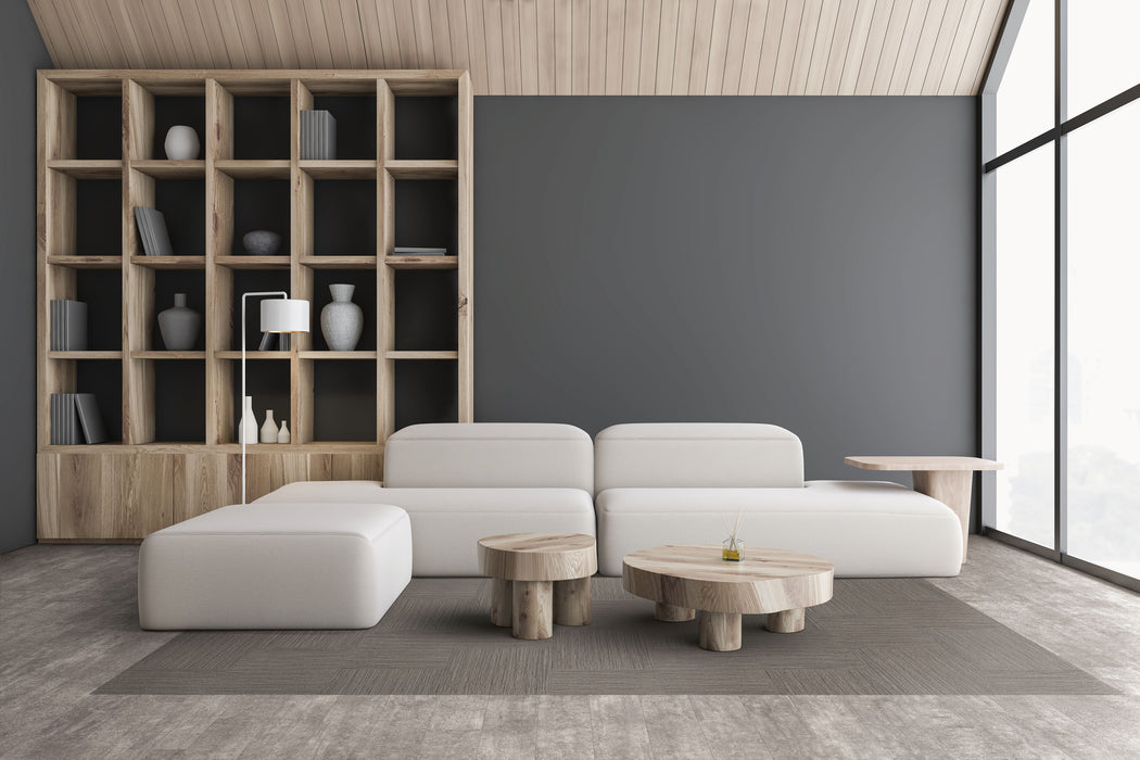 Armstrong Commercial - Parallel USA 12 - 6 in. x 48 in. - Luxury Vinyl Tile - Flint Ridge Storm Sky Installed