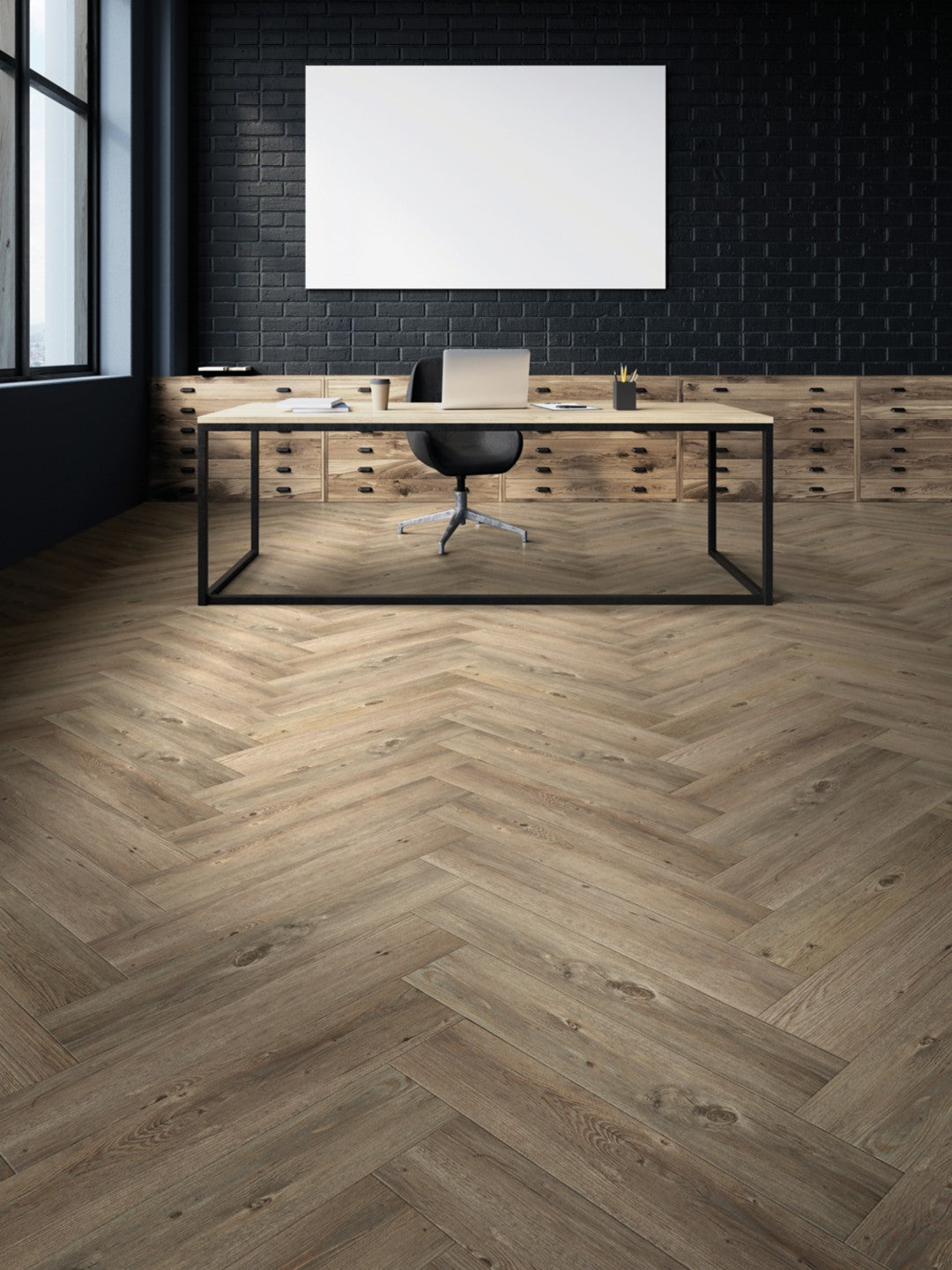 Aladdin Commercial - Sohana II - 6 in. x 48 in. Luxury Vinyl - Carob