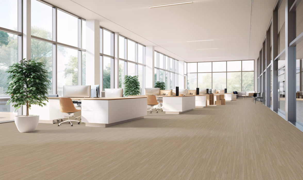Aladdin Commercial - Forest Lawn 5.0 - Luxury Vinyl - Latte Installed