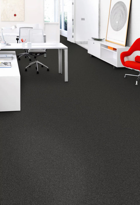 Aladdin Commercial - Rule Breaker - Carpet Tile - Charcoal Installed