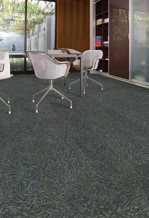 Aladdin Commercial - Clear Intention - Driving Factor - Commercial Carpet Tile - Earl Grey Installed