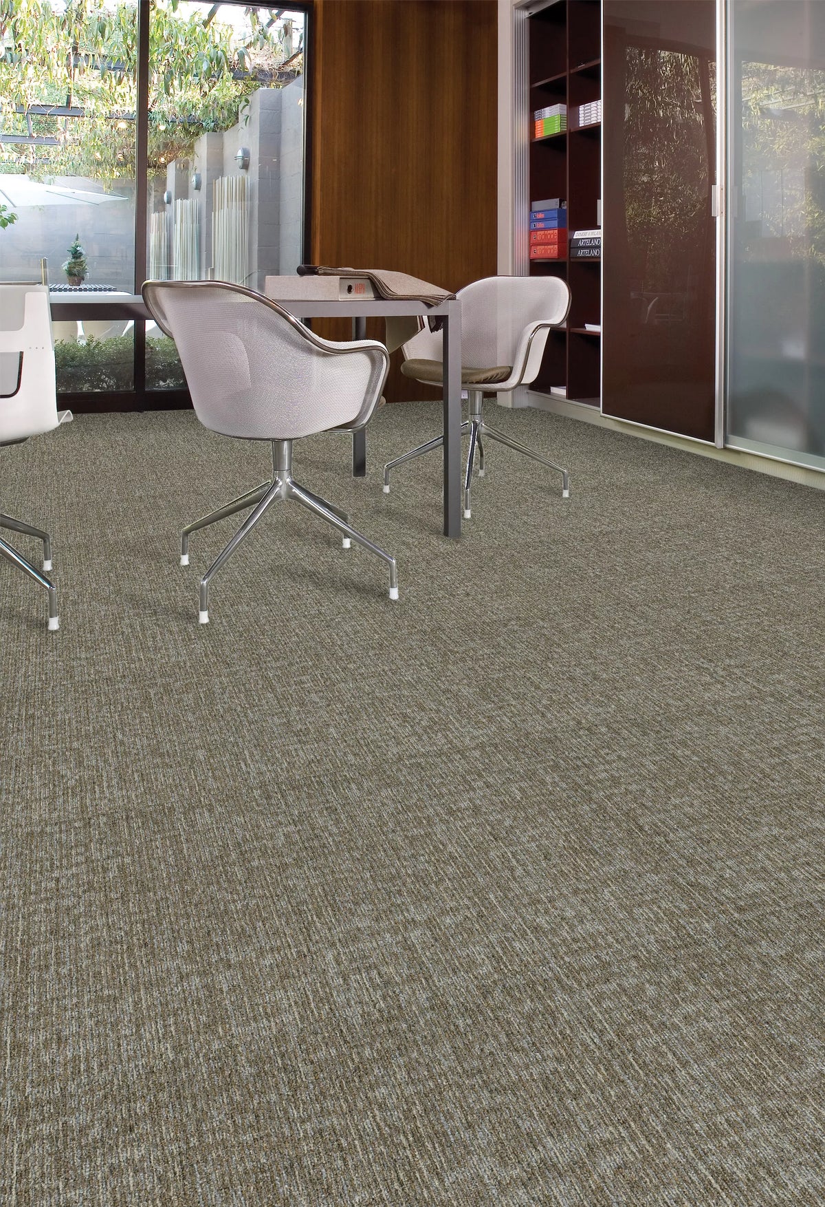 Aladdin Commercial - Find A Way - Restful Trek - Commercial Carpet Tile - Birch Installed