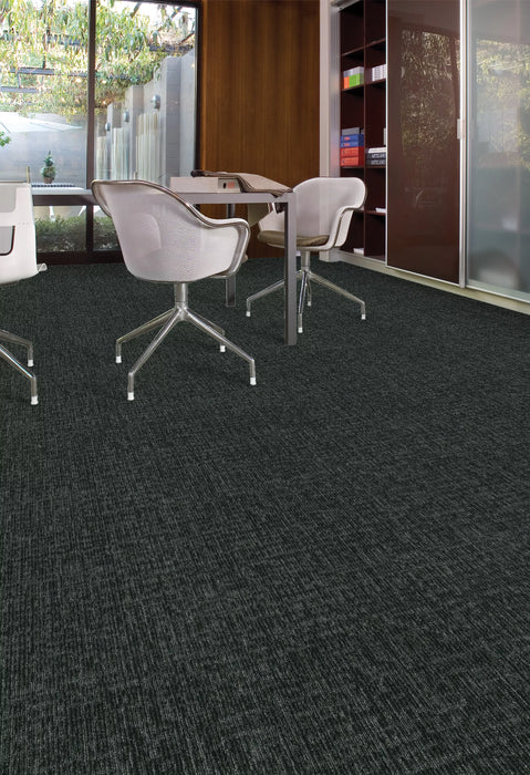 Aladdin Commercial - Find A Way - Restful Trek - Commercial Carpet Tile - Cinder Installed
