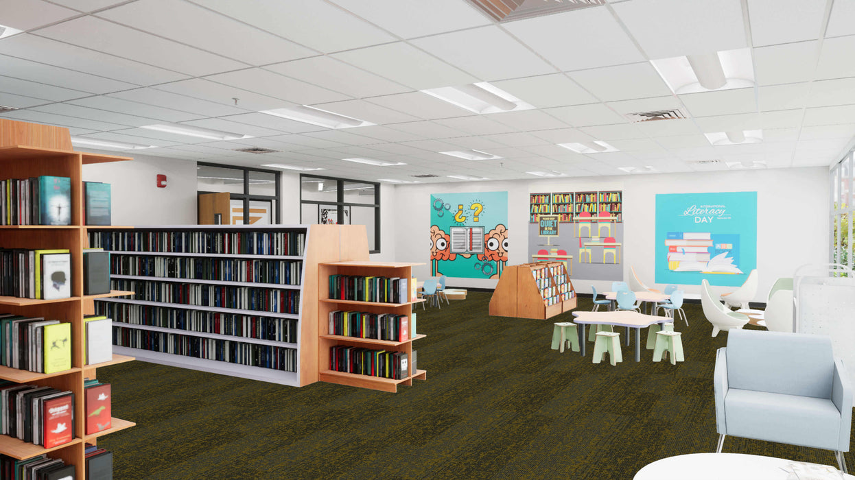 Mohawk - Rise Up - 24 in. x 24 in. - Commercial Carpet Tile - Highland floor installation