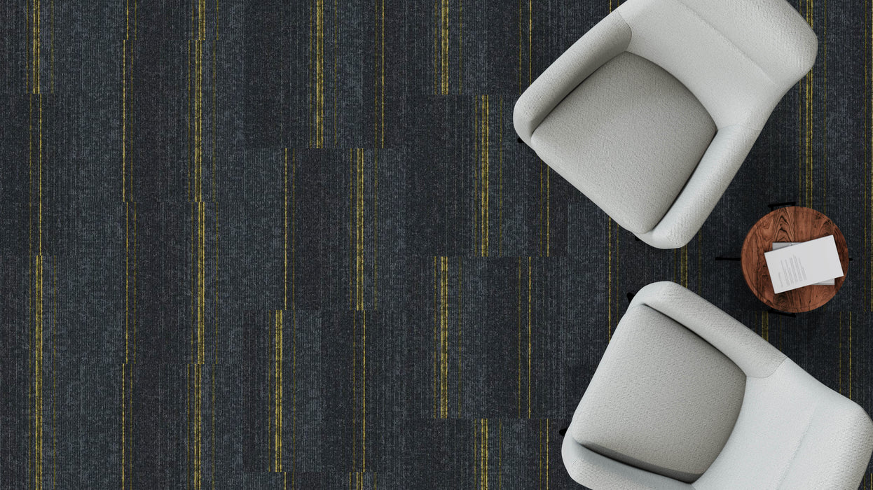 Mohawk - Side Stripe - 24 in. x 24 in. - Commercial Carpet Tile - Eastside floor installation