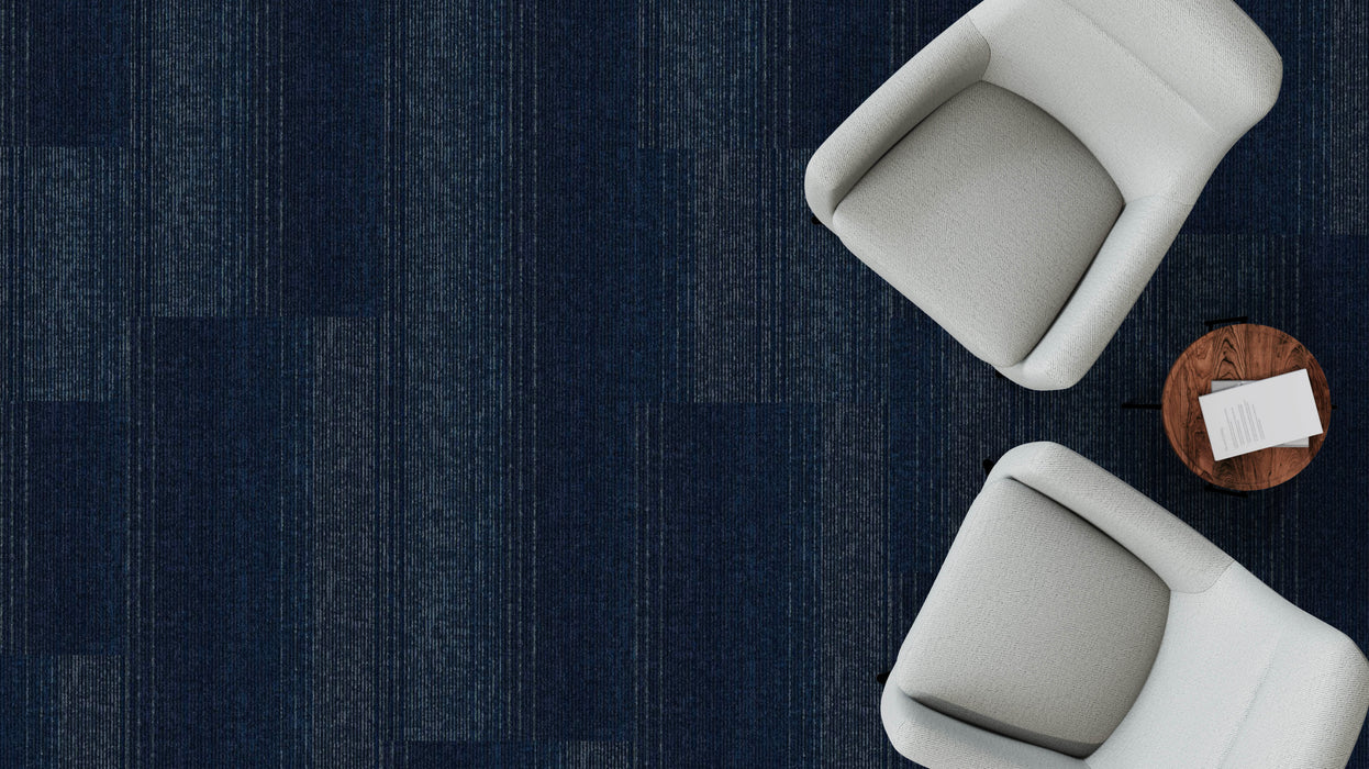 Mohawk - Swipe Right - 24 in. x 24 in. - Commercial Carpet Tile - Blue Ridge floor installation