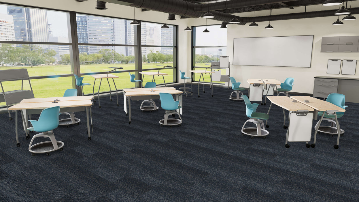 Mohawk - Swipe Right - 24 in. x 24 in. - Commercial Carpet Tile - Centennial floor installation