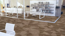 Mohawk - Assembled Woods - Angular Grain - Luxury Vinyl Tile - Sienna Oak floor installation