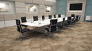 Mohawk - Assembled Woods - Angular Grain - Luxury Vinyl Tile - Thistle Oak floor installation