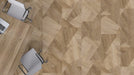 Mohawk - Assembled Woods - Angular Grain - Luxury Vinyl Tile - Thistle Oak floor installation