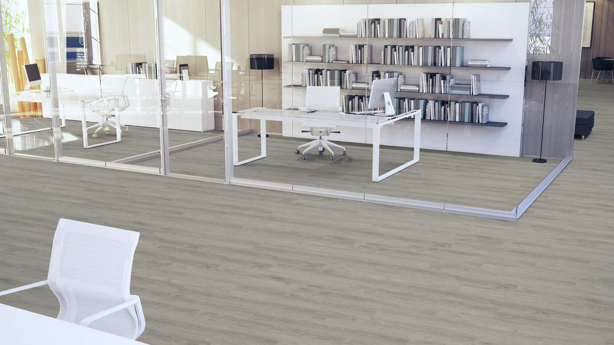 Mohawk - Assembled Woods - Planked - Luxury Vinyl Tile - Umber Oak floor installation