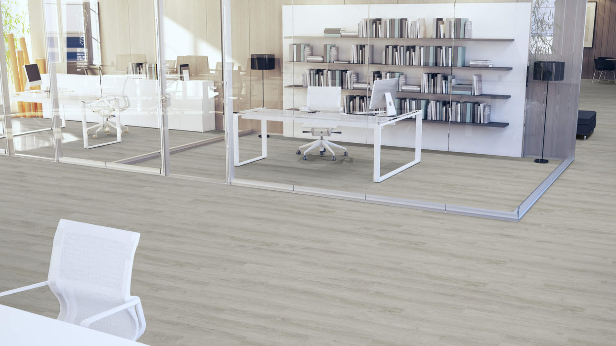 Mohawk - Assembled Woods - Planked - Luxury Vinyl Tile - Windy Oak floor installation