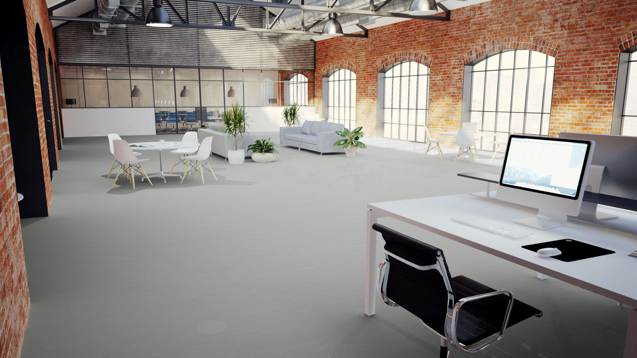 Mohawk - Shared Strides - Luxury Vinyl Tile - Elevated Silver floor installation 