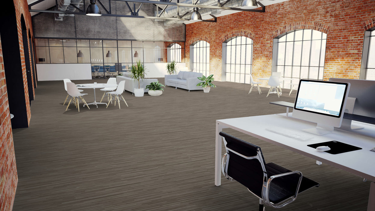 Mohawk - Shared Strides - Luxury Vinyl Tile - Embracing Ember floor installation