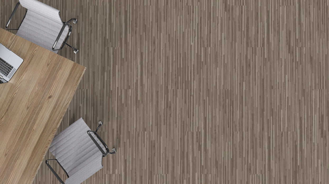 Mohawk - Link Step - Harmonic Waves - Luxury Vinyl Tile - Embracing Ember floor installation