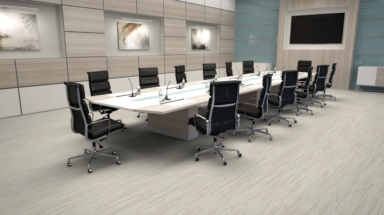 Mohawk - Link Step - Harmonic Waves - Luxury Vinyl Tile - Radiating Shadow floor installation