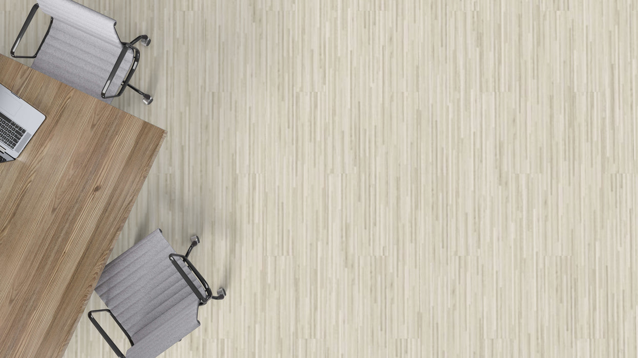 Mohawk - Link Step - Harmonic Waves - Luxury Vinyl Tile - Radiating Shadow floor installation