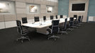 Mohawk - Statement Fabric - 24 in. x 24 in. - Commercial Carpet Tile - Dark Charcoal floor installation