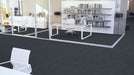 Mohawk - Statement Fabric - 24 in. x 24 in. - Commercial Carpet Tile - Deep Navy floor installation