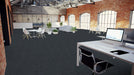 Mohawk - Statement Fabric - 24 in. x 24 in. - Commercial Carpet Tile - Deep Navy floor installation
