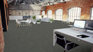 Mohawk - Statement Fabric - 24 in. x 24 in. - Commercial Carpet Tile - Light Slate floor installation